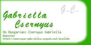 gabriella csernyus business card